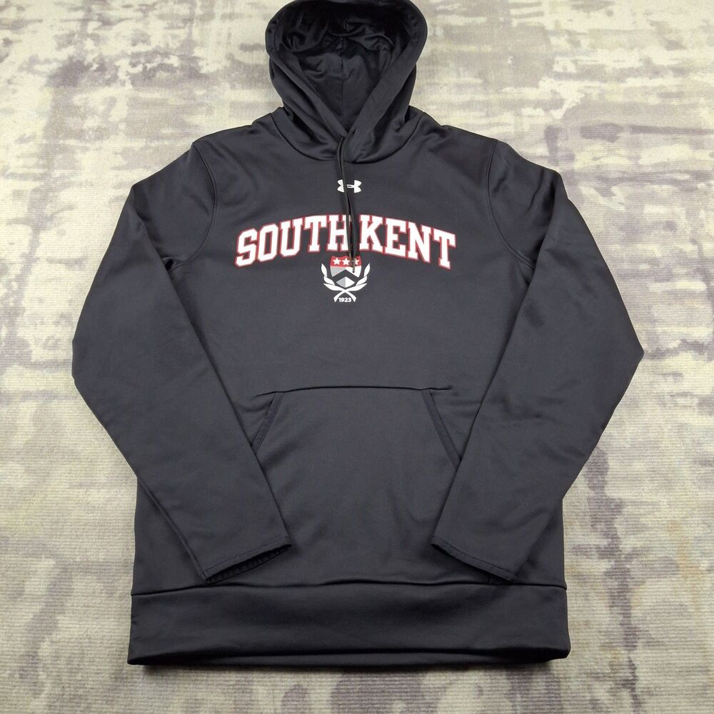 Under Armour South Kent School Hoodie Mens Small S Performance Fleece Black UA